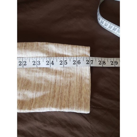 Isaac mizrahi Live Womens Blouse Size Small Beige Long Sleeve Button Space Dyed - Picture 12 of 12